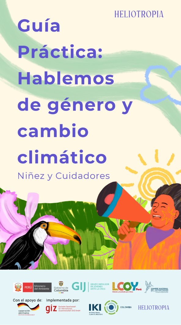 Portada de la guía práctica Hablemos de género y cambio climático
